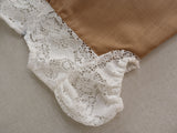 2025 Willow Girl Set in Milk Tea Brown with White Floral Lace