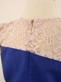 2025 Willow Girl Set in Royal Blue with Dusty Nude Pink Floral Lace