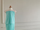 Willow Girl Set in Tiffany Green with Cream French Lace