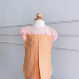 2023 Willow Girl Set in Orange Sorbet with Peach French Lace