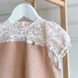 2023 Willow Girl Set in Light Brown with Cream French Lace