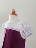 Willow Girl Set in Dark Purple and Lavender French Lace