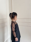 2023 Diani Shantung Girl Set in Black